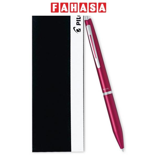 Bút Bi Ký Acro 1000 0.5 mm - Pilot BAC-1SEF-MR - Mực Đen - Thân Đỏ Hồng Kèm Hộp