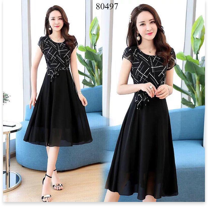 Đầm voan lụa hàng quý phái mẫu mới nhất