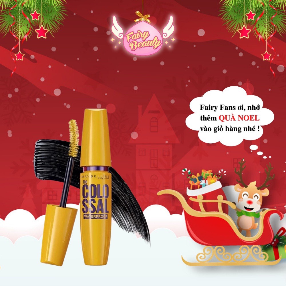 [MAYBELLINE NEW YORK] Mascara Dưỡng Mi Collagen Dày Gấp 10 Lần Không Lem Không Trôi Colossal 9.2ml