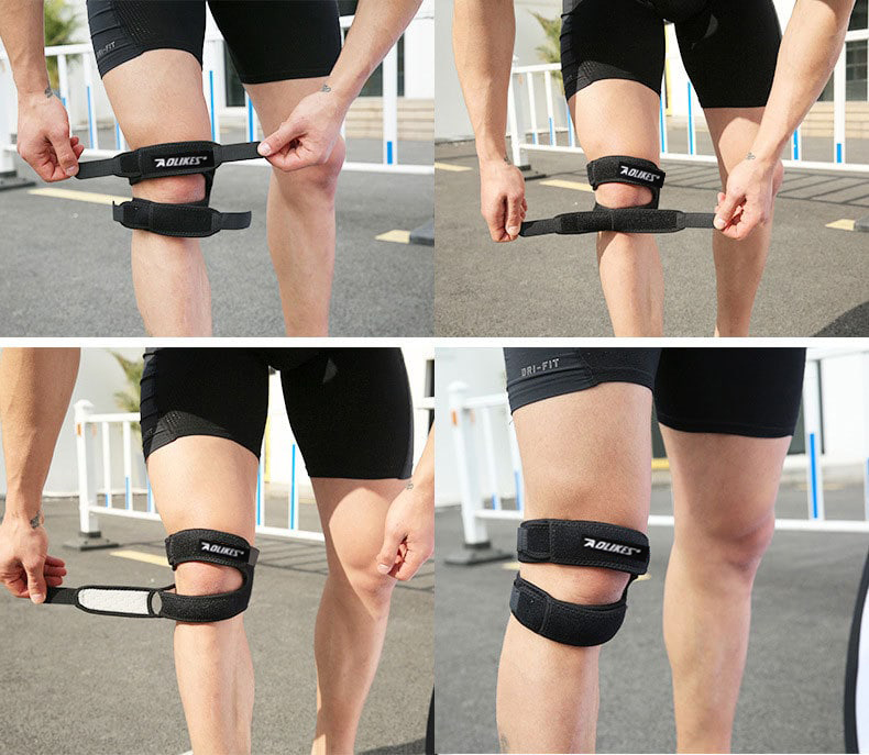 Băng Bảo Vệ Gối Xương Bánh Chè Knee Strap Aolikes Bản Đôi (1 Đôi)