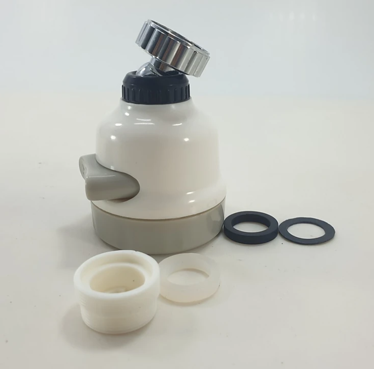 Hình ảnh Đầu vòi rửa chén KG03 giúp tiết kiệm nước, có 3 chế độ phun, điều hướng 360 độ tăng áp lực nước gấp 300X(Tặng kèm 2 miếng dán treo đồ trong nhà bếp)- Hàng chính hãng