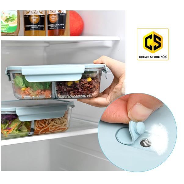Hộp đựng cơm thủy tinh 3 ngăn, hộp đựng cơm, hộp cơm thủy tinh, hộp thủy tinh đựng thực phẩm,