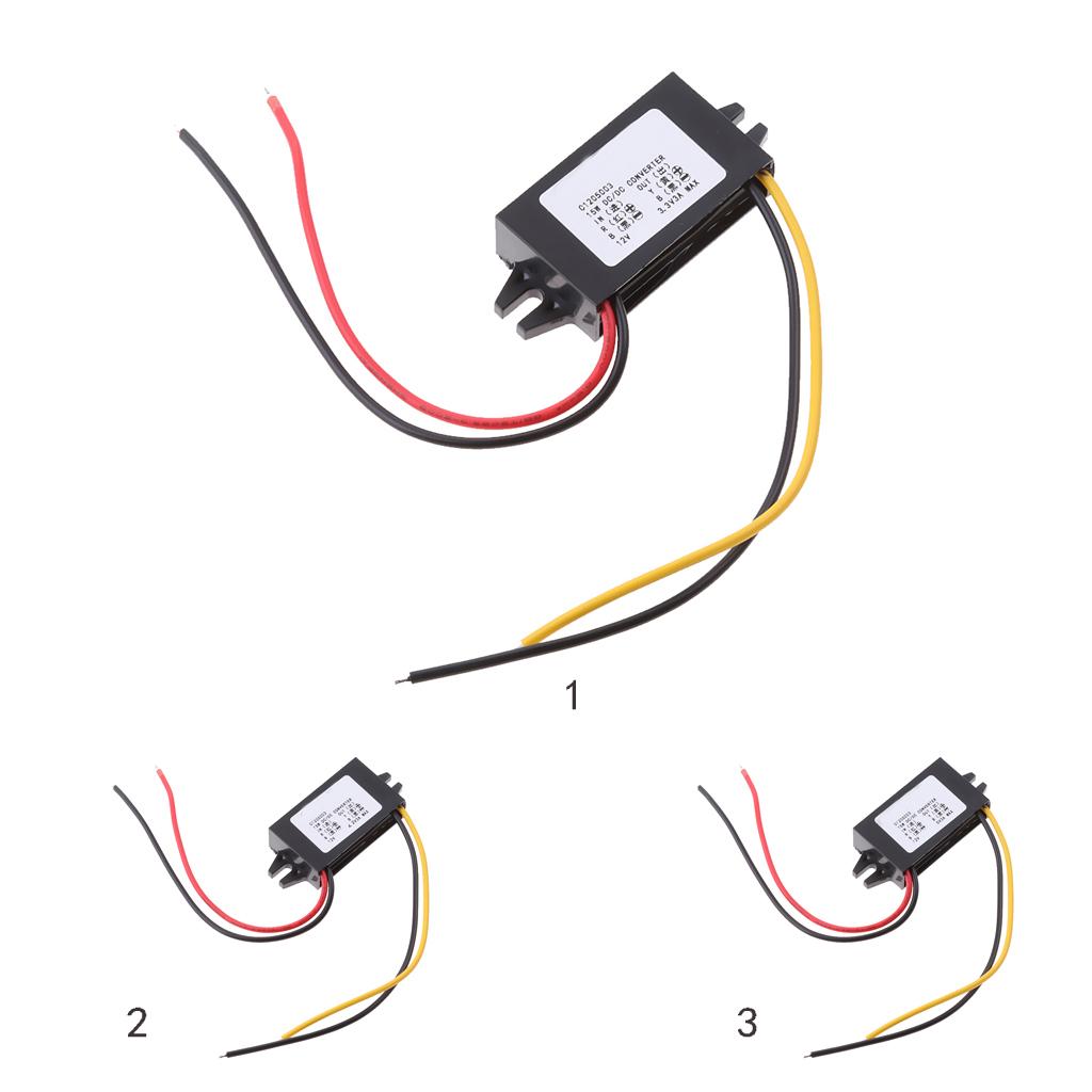 Waterproof DC/DC Converter 12V Step Down to 3.3V 3A 18W Power Supply Module