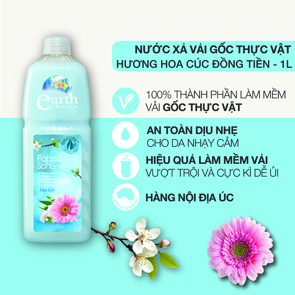 Nước xả cao cấp Earth Choice 1L