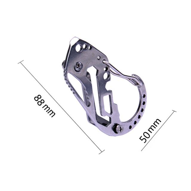 1PCs EDC Holder Clip Gadget Quickdraw Multipurpose Hanger Buckle Utility Carabiner Camp Key Organizer Pocket Climb Multi Tool