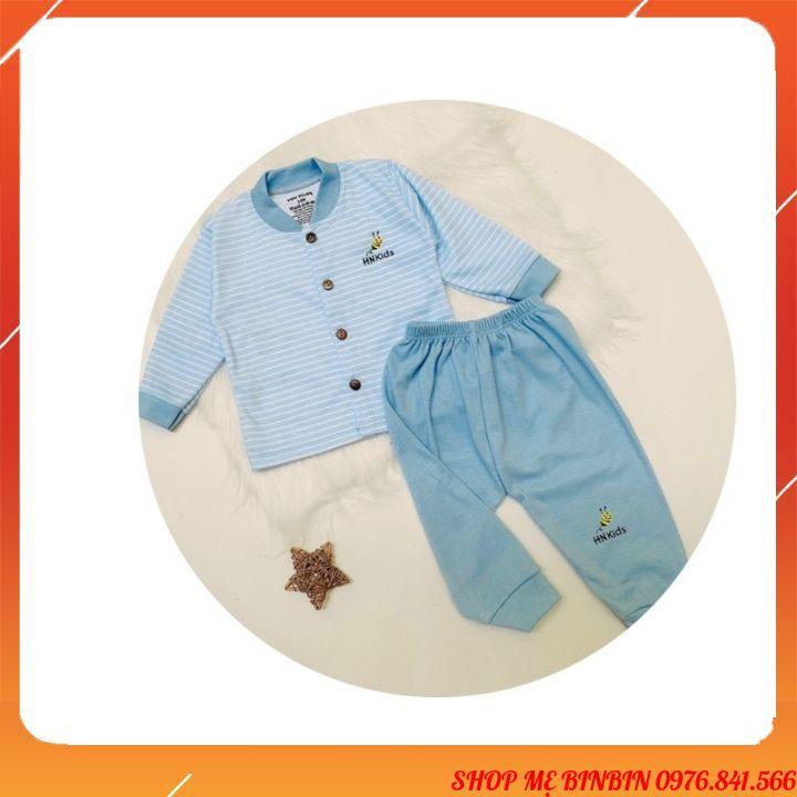 Bộ dài tay thu đông chất nỉ HNKIDS cho bé trai bé gái từ sơ sinh tới 1 2 3 4 5 6 7 8 9 10 11 12 13 14 15 16 17 18 tháng
