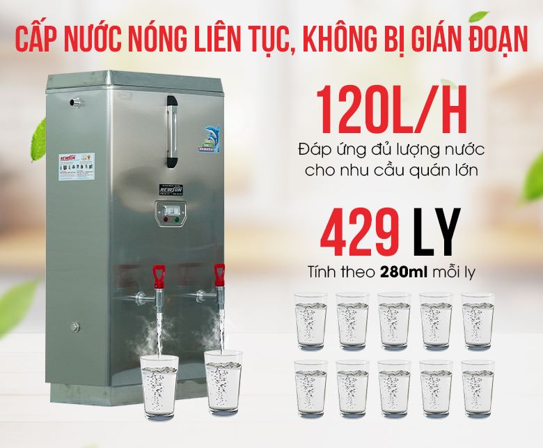 Máy đun nước nóng 120 lít/giờ TB-9 NEWSUN - Hàng chính hãng