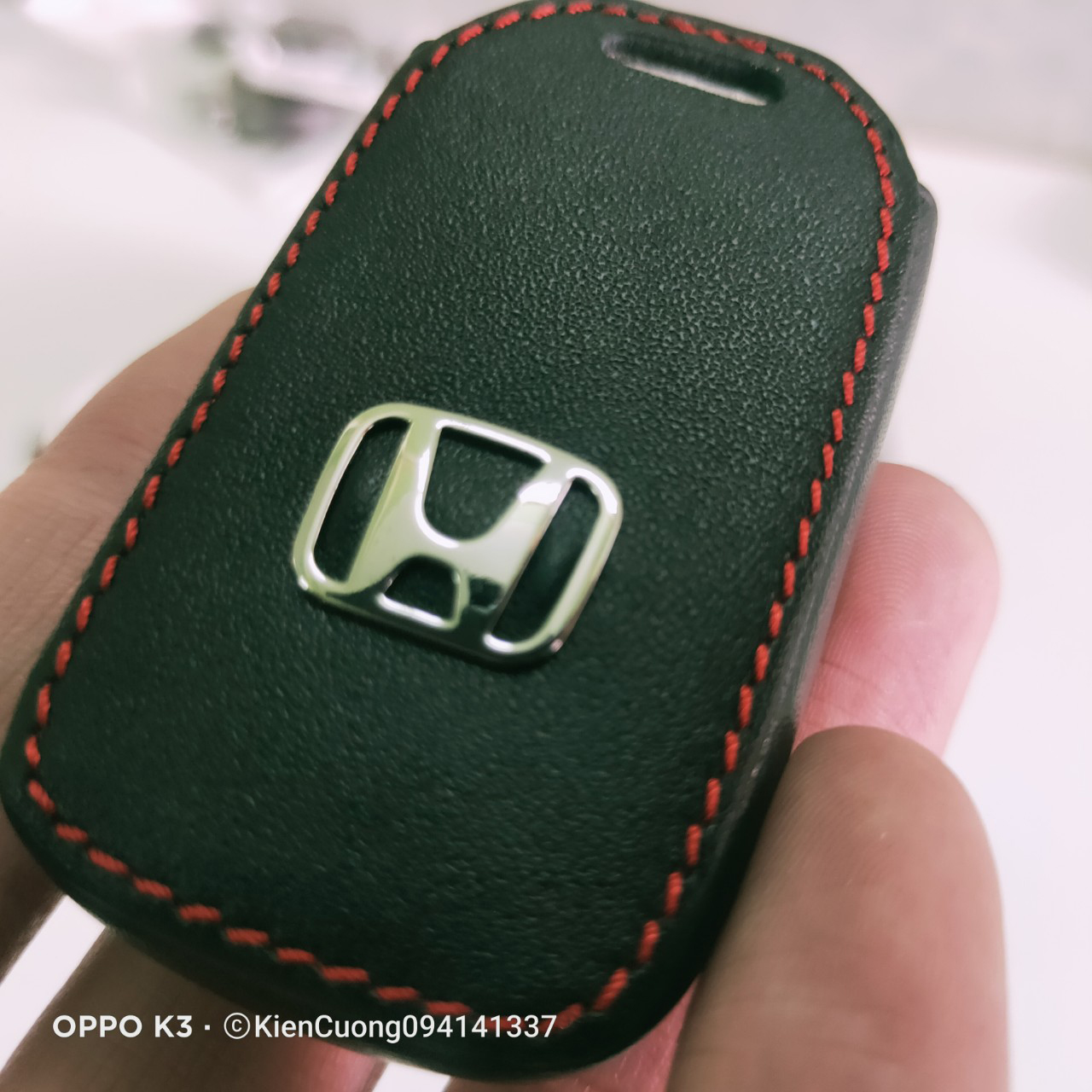Bao da Chìa Khóa ô tô kèm móc Xe Honda 4 nút - Mẫu Chìa Thông Minh