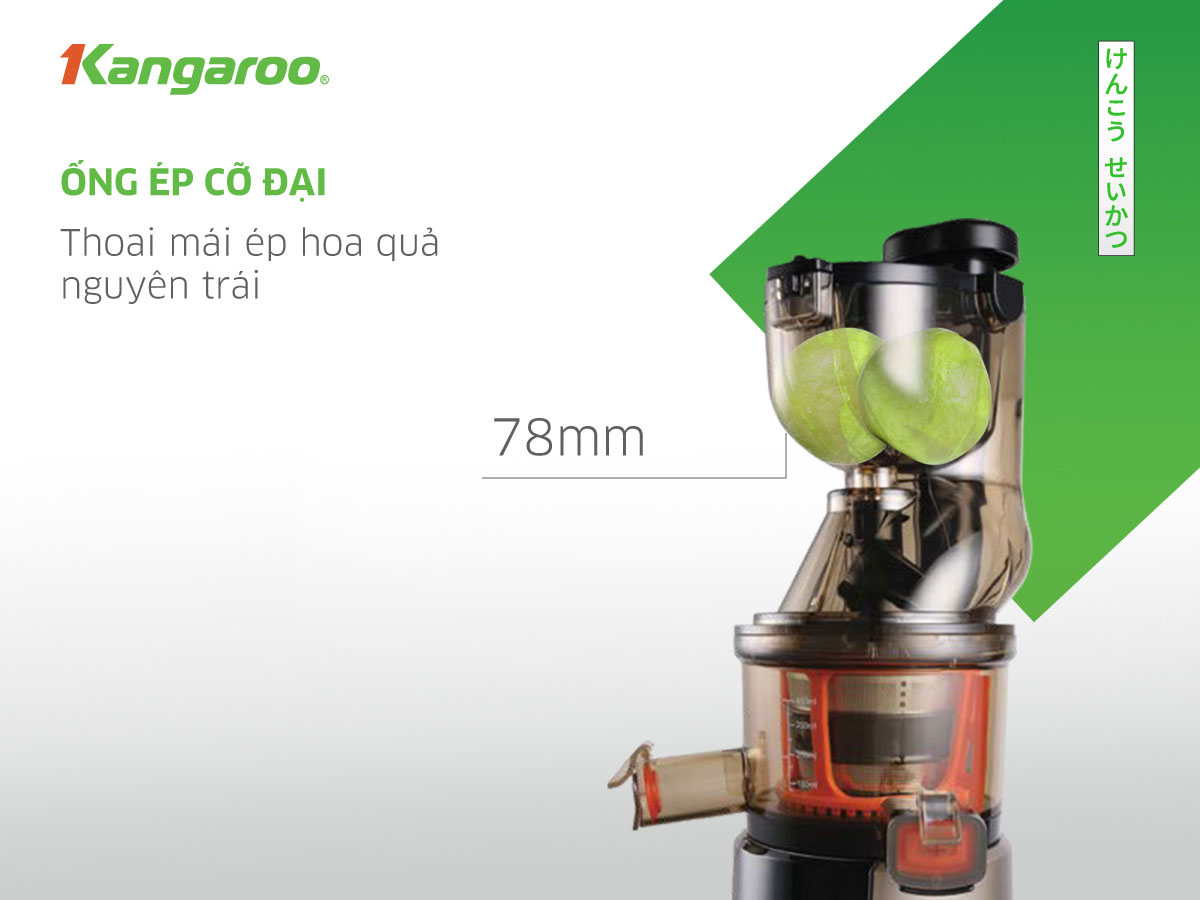 MÁY ÉP TRÁI CÂY KANGAROO KG200SJF (MÁY ÉP CHẬM 665ml - 200W) Hàng Chính Hãng