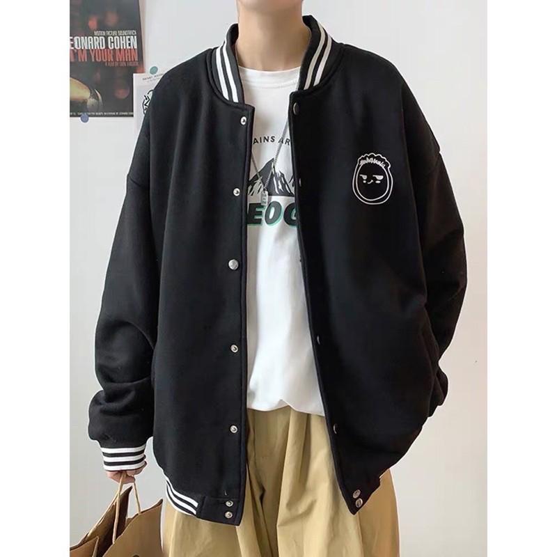 Áo khoác BOMBER F Tay dài form rộng Ulzzang ️/Nam nữ unisex ️ Jaystoree