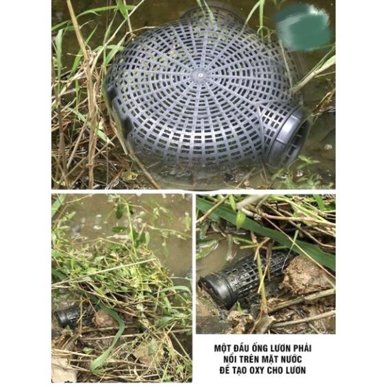 Lồng bẫy lươn,trạch,cua,cá,tôm 3 cửa hàng loại 1 làm bằng nhựa pvc đàn hồi , phiên bản nâng cấp dễ vào khó ra - sale to