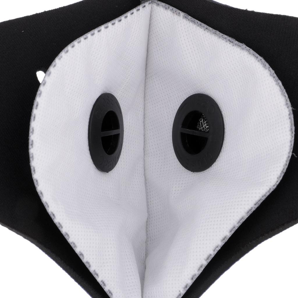 2pcs Cycling Face Mask Activated Carbon Dustproof Anti-Pollution Face Cover