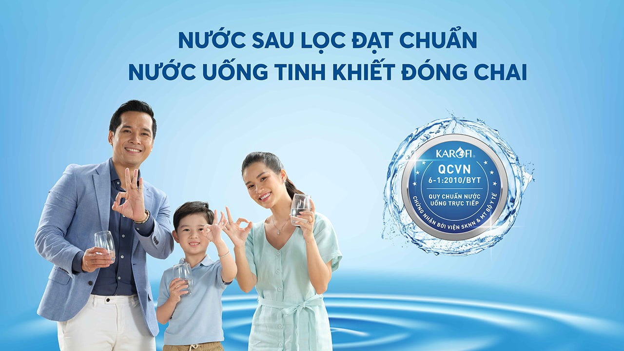 Máy lọc nước nóng lạnh 2 vòi 3 chế độ 11 lõi công nghệ Block Karofi KAD-R35 - Lắp đặt toàn quốc - Hàng chính hãng