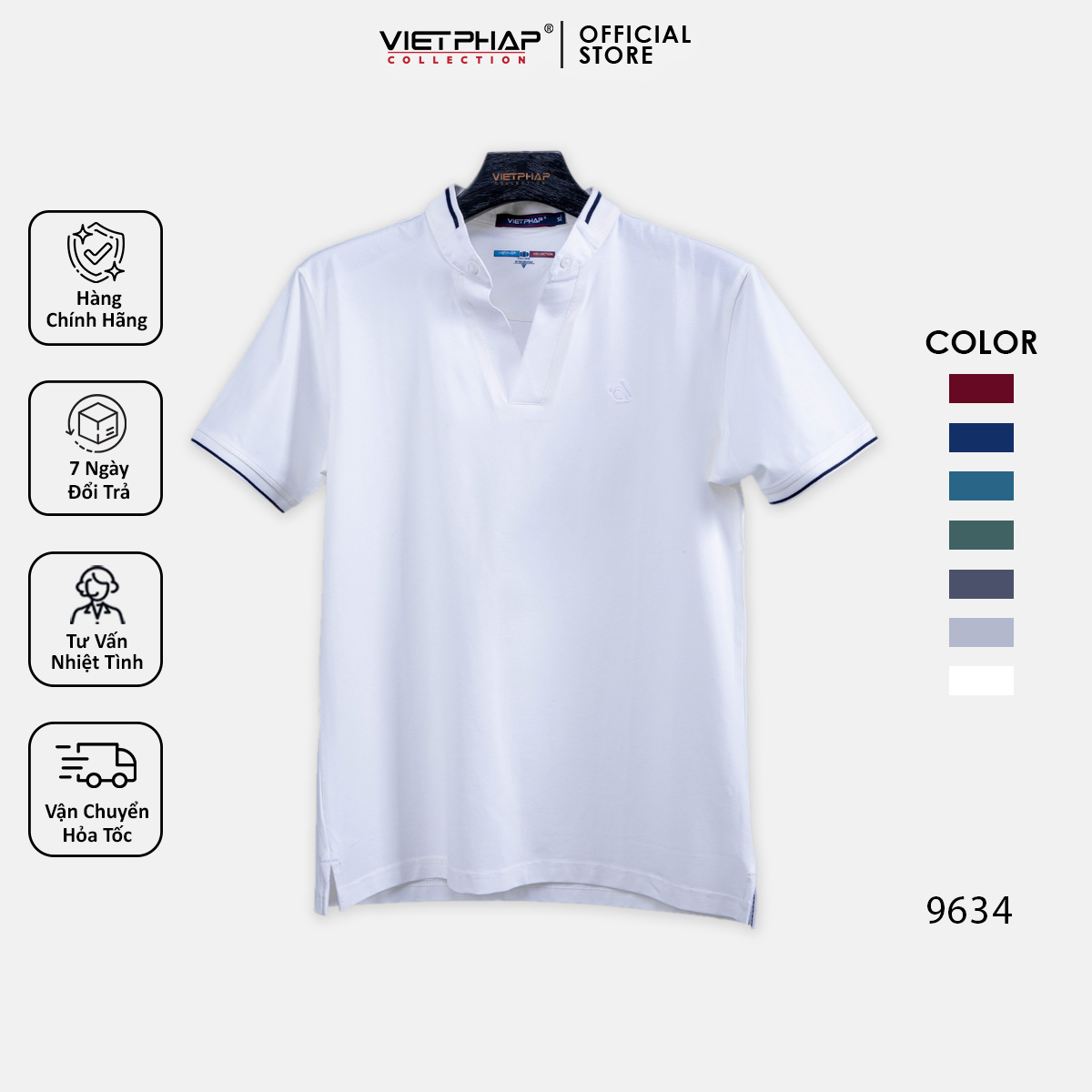 Áo Thun 4 Chiều Màu Cao Cấp VIỆT PHÁP / Form Suông- Chất liệu cotton co dãn và thấm hút mồ hôi tốt 9634