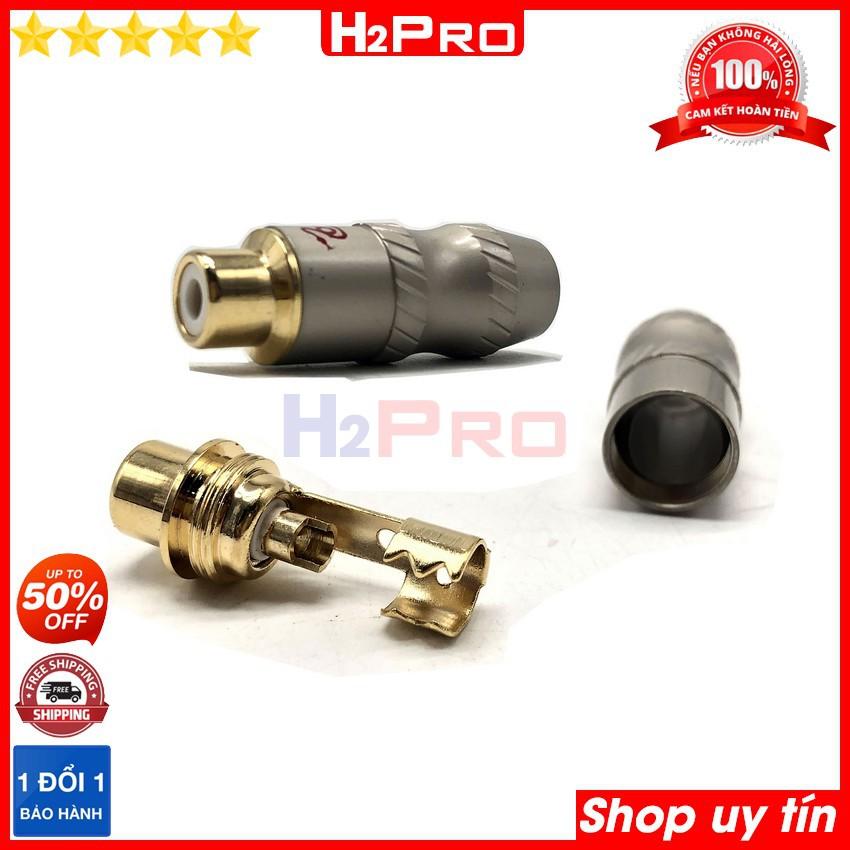 Đầu jack AV cái GOLD SNAKE H2Pro cao cấp đồng pha (1 chiếc), Jack RCA-AV cái hàn dây chuyên dụng (Chiếc)