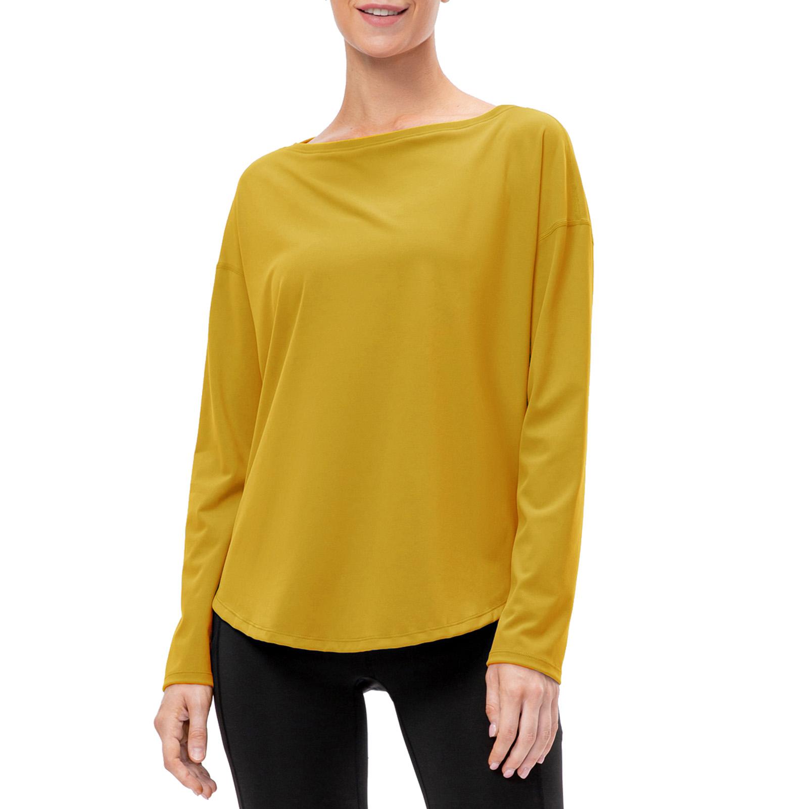 Áo thun thoáng khí cho nữ tập thể dục, yoga dài tay