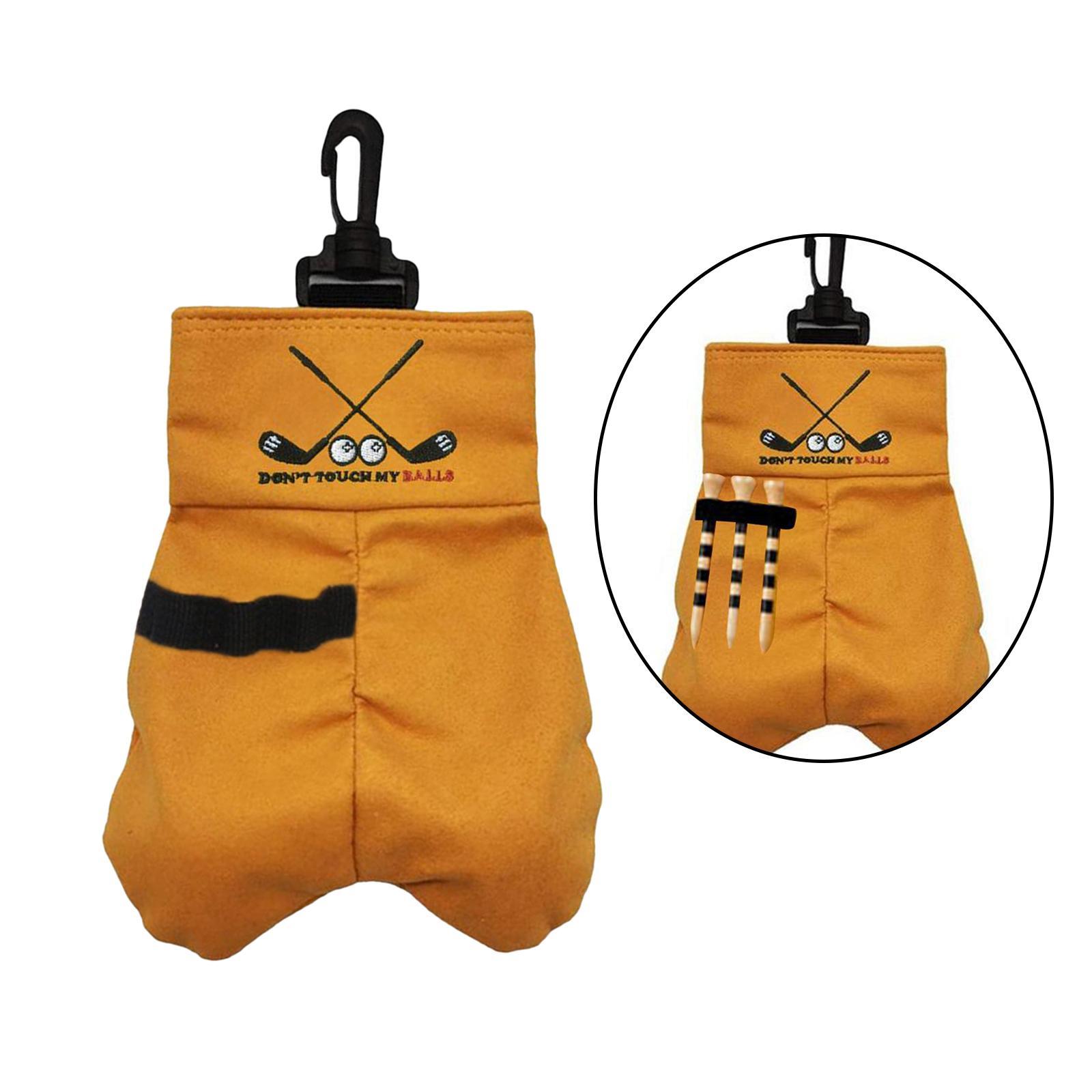 2 Pieces Golf Ball Bag Pouch Holder Case Waist Bag Men WomenOutdoor Sports