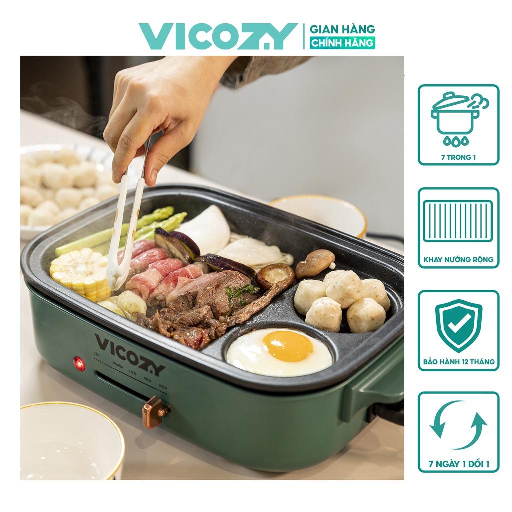 Bếp nướng lẩu đa năng Vicozy Grill Pot Plus - Hàng chính hãng