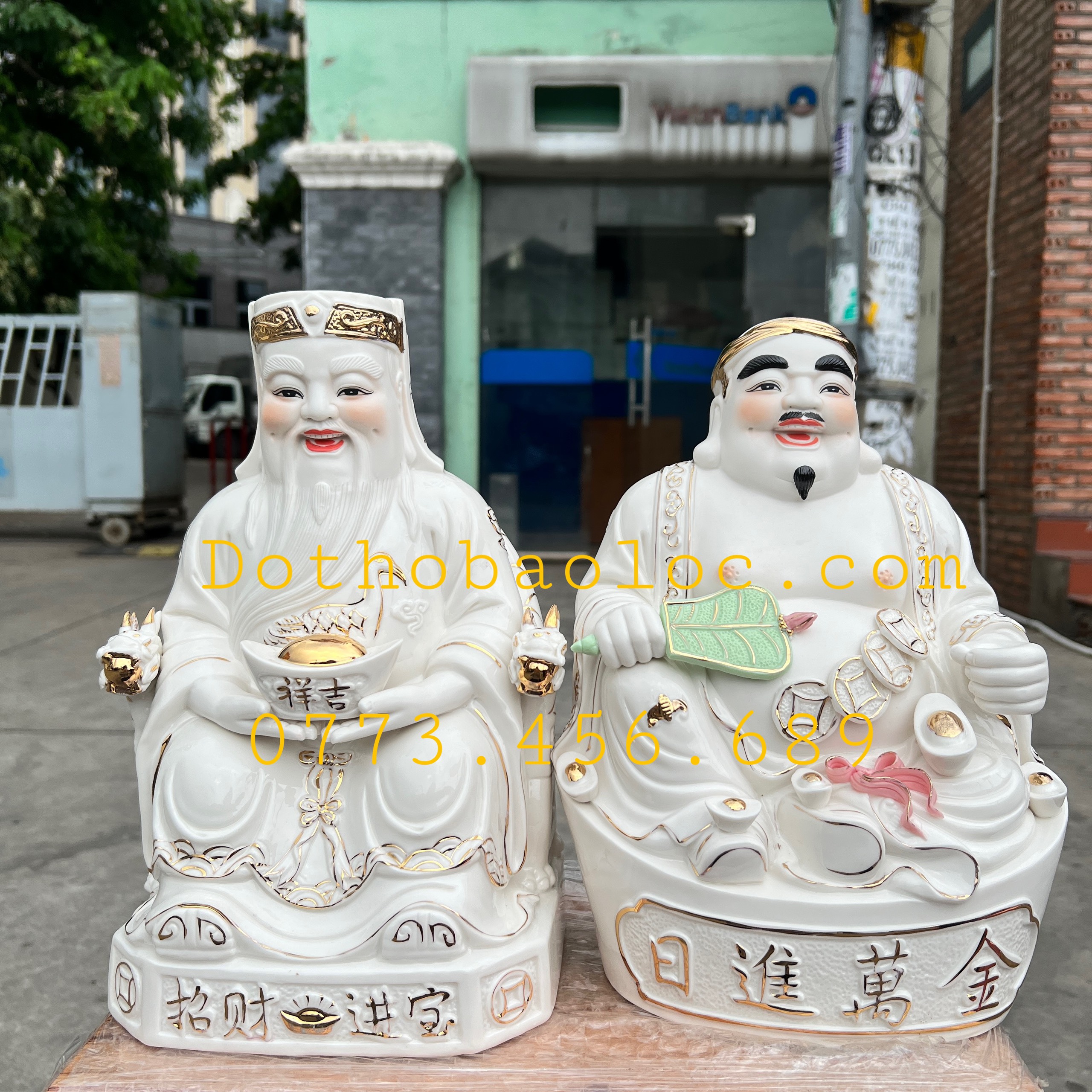 Tượng Thần tài Thổ địa Đức hóa cao cấp cao 30cm
