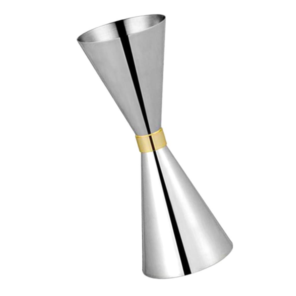 2 Pcs Double Cocktail Jigger Stainless Steel Bar Jigger Measure Cup 45&60ml