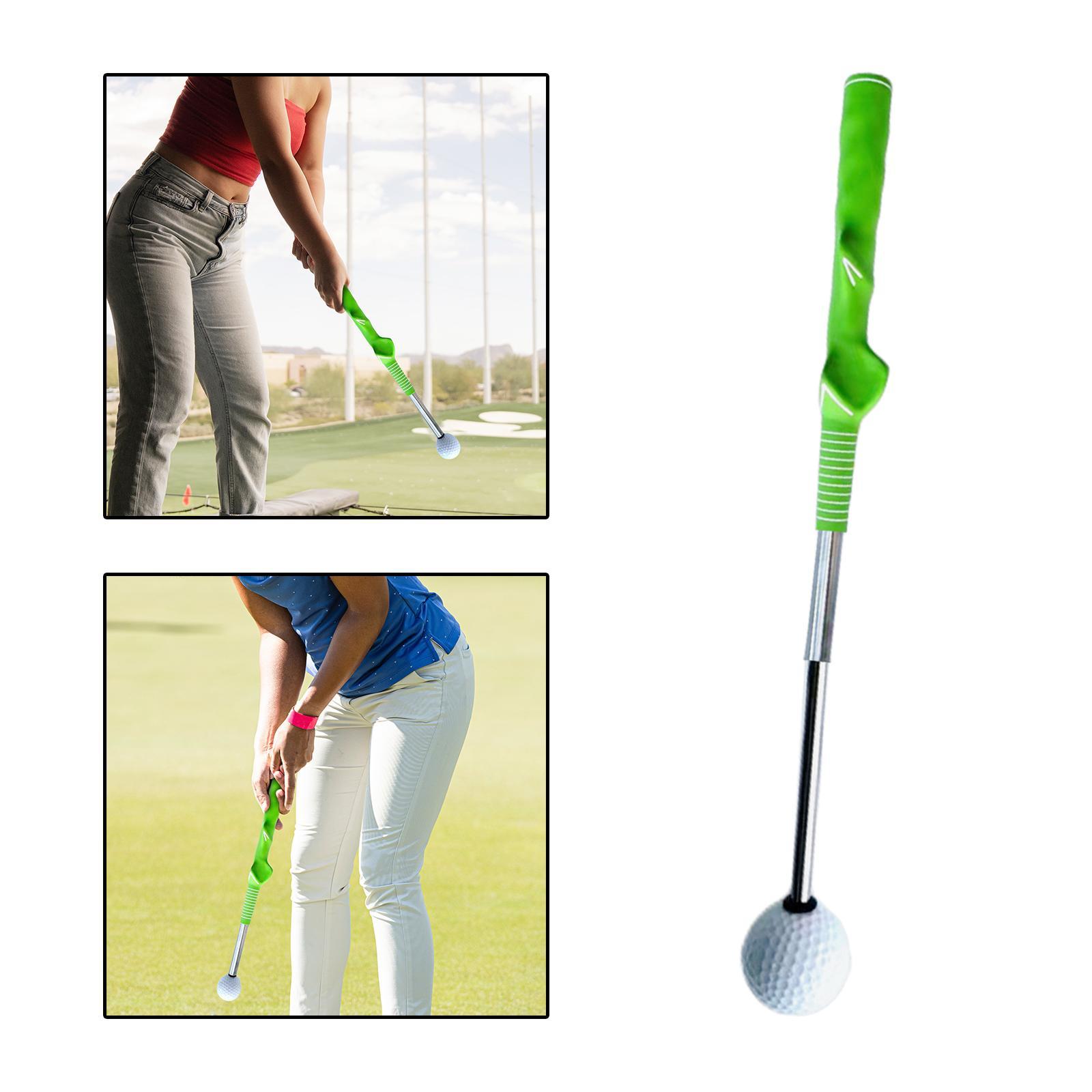 Golf Swing Trainer Aid Training Aid Position Guide Telescopic Warm up Rod Golf Practice for Exercise, Chipping, Unisex, Beginner, Indoor Outdoor