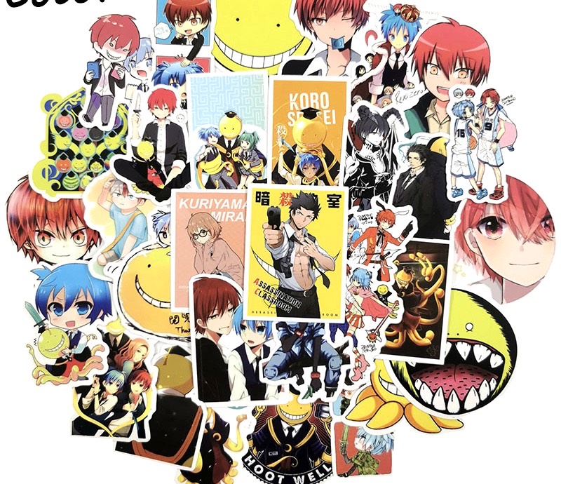 Set 30 Sticker Lớp học ám sát Assassination Classroom