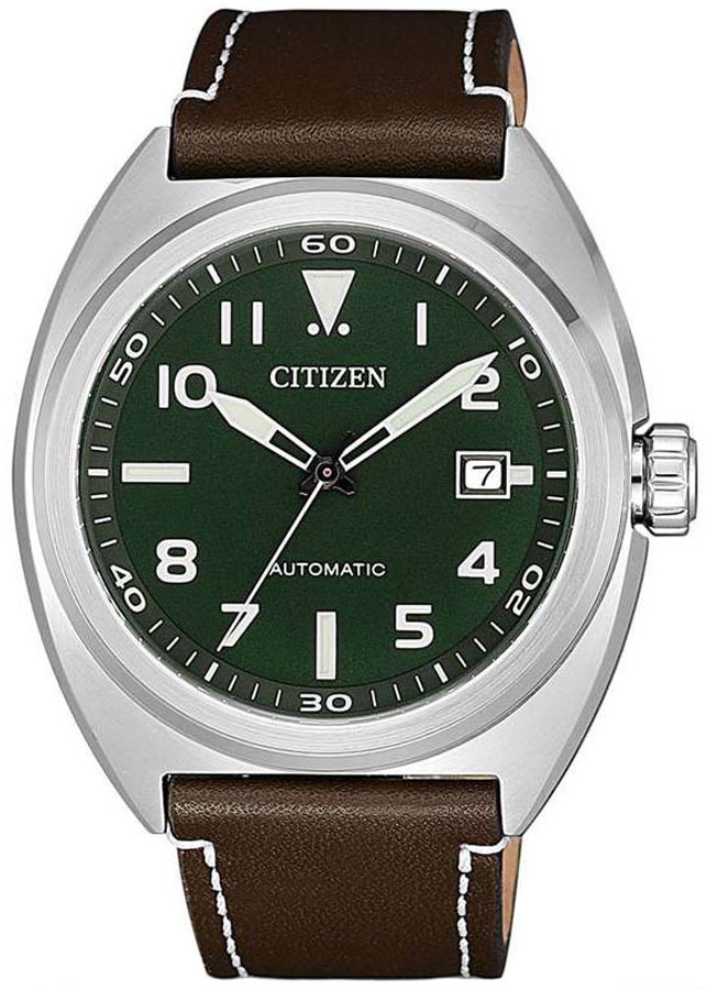 Đồng Hồ Nam Citizen Dây Da NJ0100-38X - Mặt Xanh