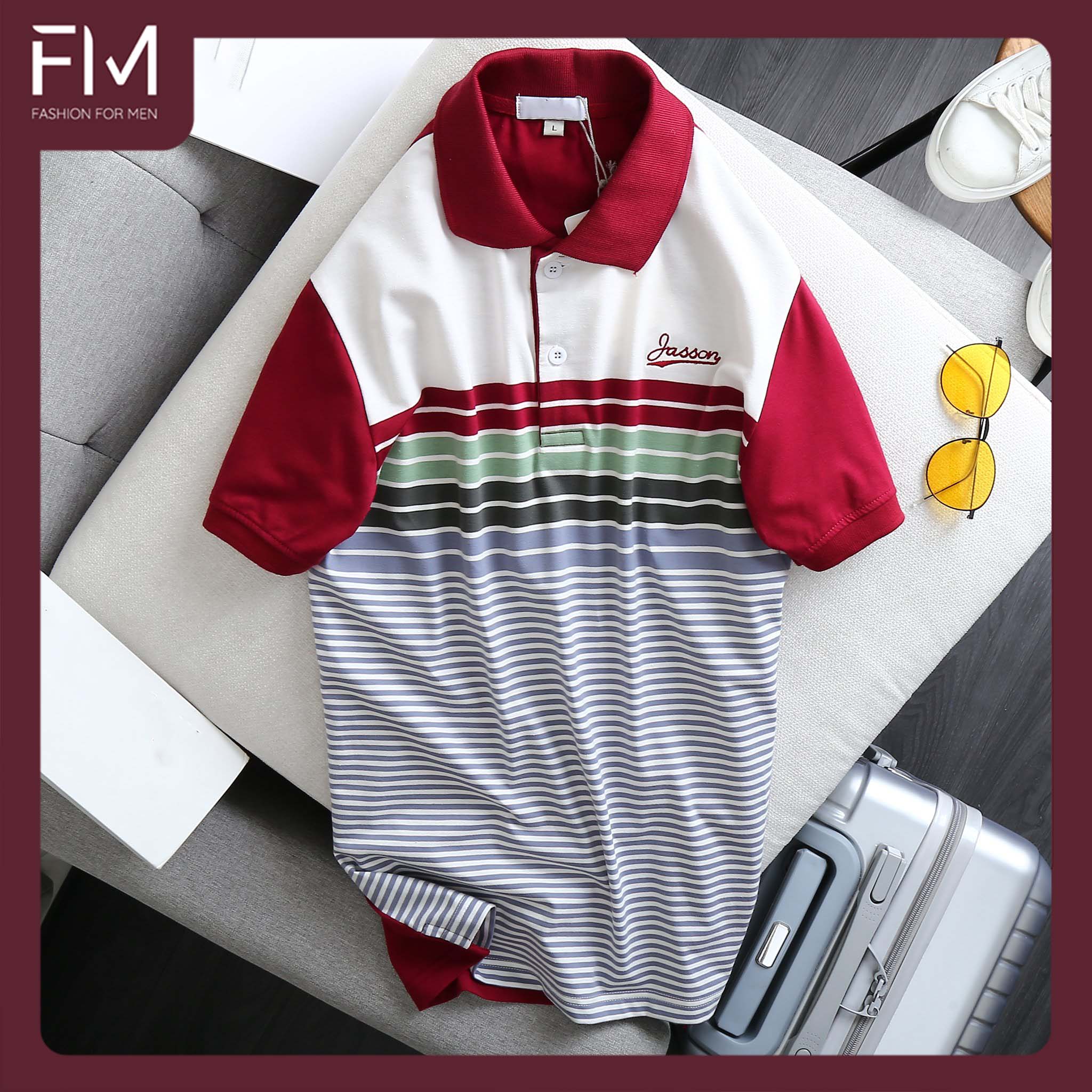 Áo Polo nam cổ bẻ ngắn tay, chất liệu cao cấp, thoáng mát, bền màu, thiết kế trẻ trung – FORMEN SHOP – FMPS147