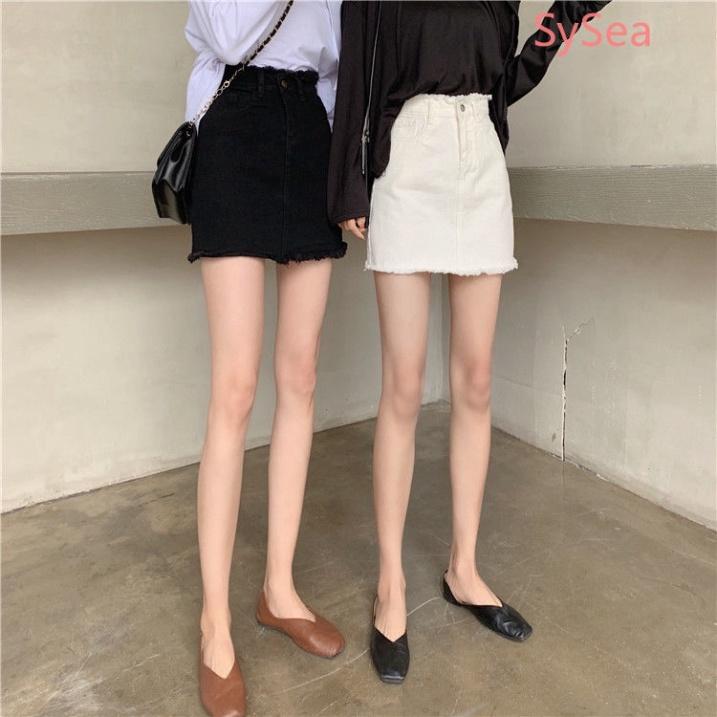 Chân váy chữ a dáng ngắn Cun Fashion chất liệu kaki jean co giãn kèm lót trong 3 size S/M/L Cao cấp