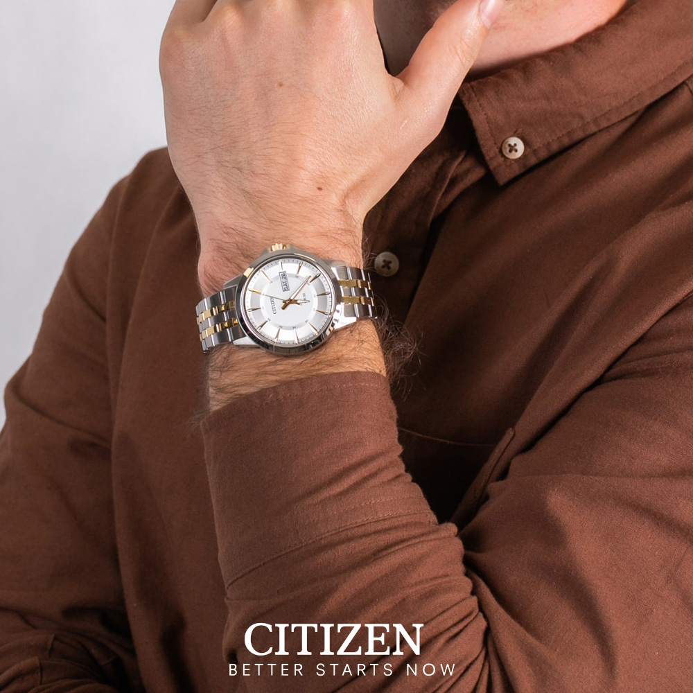 Đồng Hồ Nam Citizen Dây Thép Không Gỉ BF2018-52A - Mặt Trắng