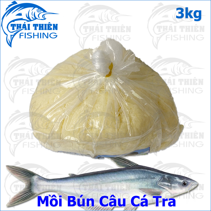 Mồi Câu Cá Tra, Bún Chua Thơm Bo Trần Túi 3kg Chuyên Tra Sông Tự Nhiên, Hồ Dịch Vụ