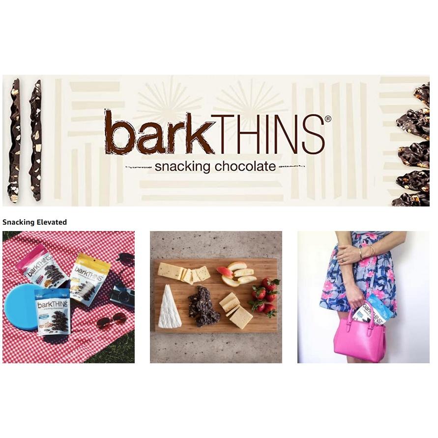 SOCOLA ĐEN HẠT HẠNH NHÂN - CƠM DỪA barkTHINS Dark Chocolate (Coconut with Almonds), 133g (4.7oz)