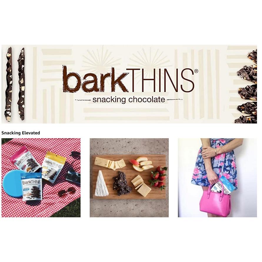 SOCOLA ĐEN HẠT HẠNH NHÂN - CƠM DỪA barkTHINS Dark Chocolate , 133g