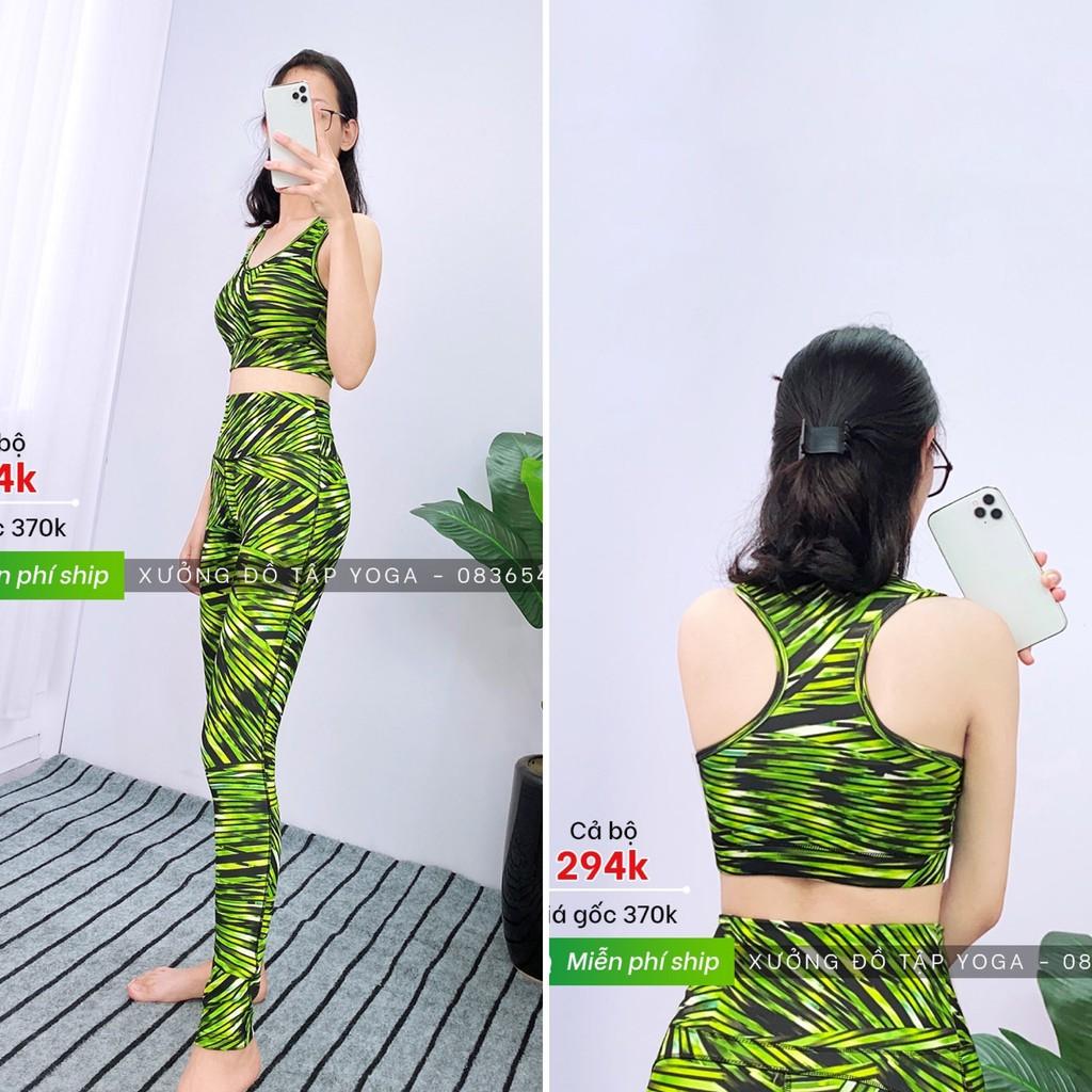 Ảnh thật 100% SALE SIÊU RẺ SET ĐỒ LỬNG TẬP Yoga, Gym, Aerobic - Bộ thể thao nữ lưng 3 lỗ LẺ SIZE S