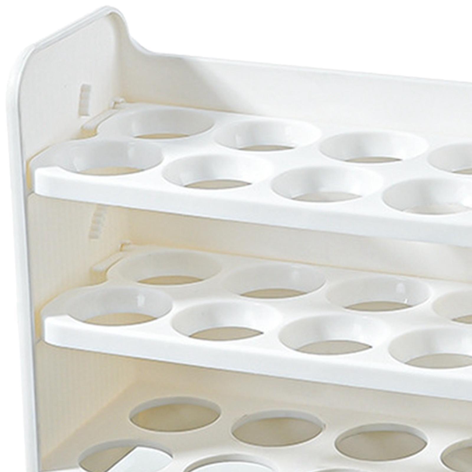 30 Grid Egg Container Fridge Eggs Organizers for Cabinet Shelf Countertop