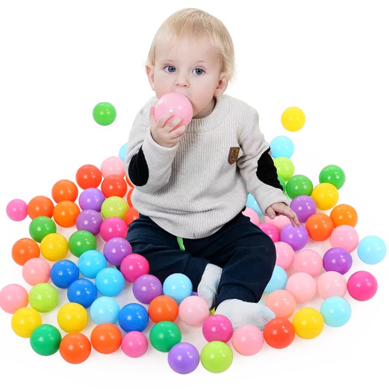 Đồ Chơi Túi 48 Quả Bóng Nhựa Loại Lớn Cho Bé Chơi Nhà Banh BENRIKIDS-NB