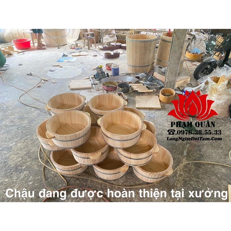 Chậu gỗ ngâm tay, ngâm chân,làm nail, rửa mặt