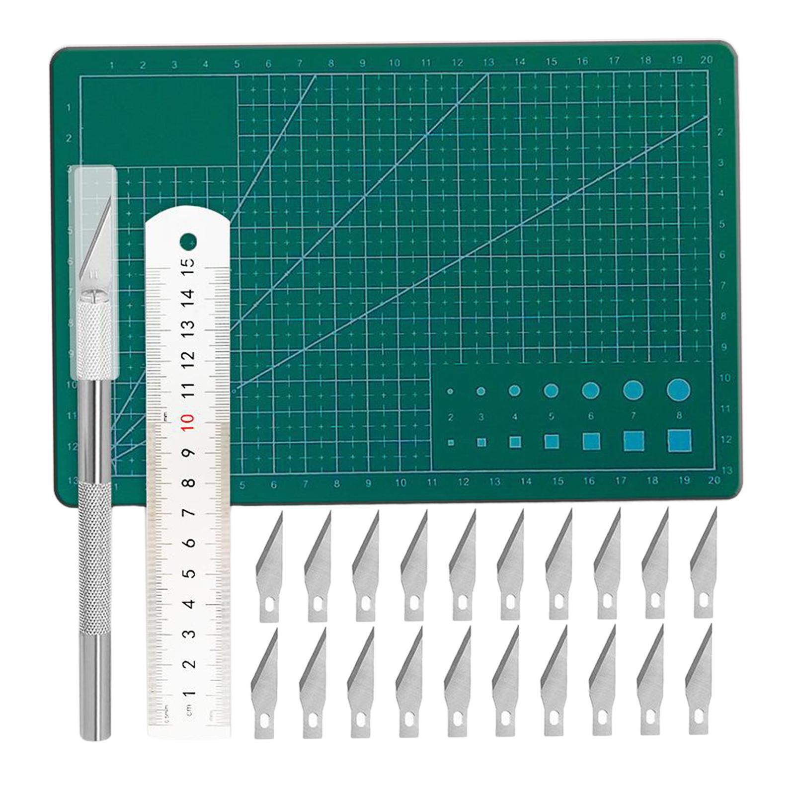 24PCS/set Carving   Craft DIY Kit Art  Cutting Board Ruler