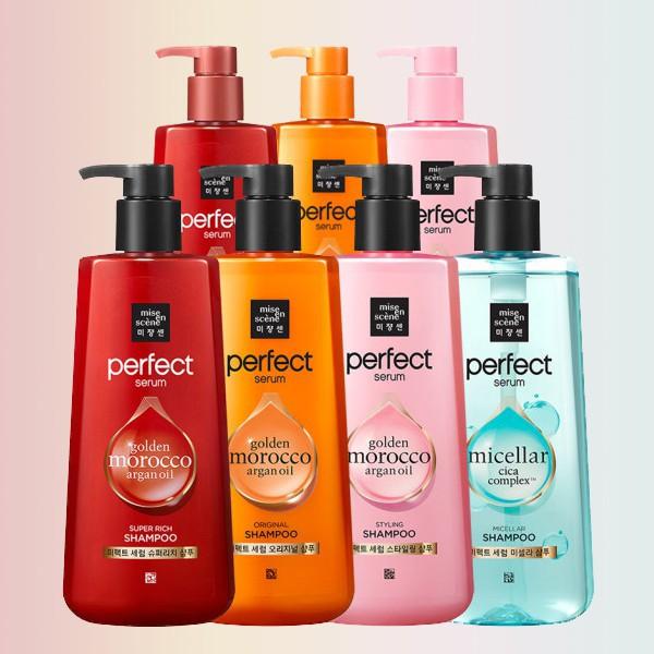 Dầu gội/xả phục hồi hư tổn hương nước hoa Mise En Scene Perfect Serum Shampoo Hàn Quốc 680ml