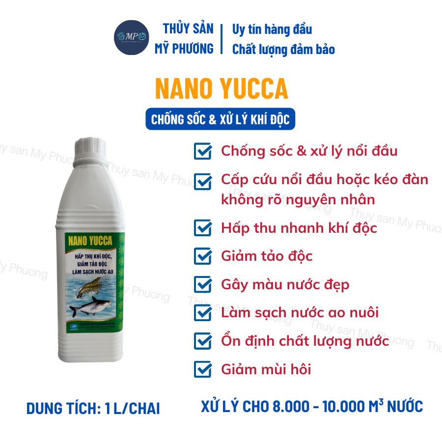 Chống sốc nổi đầu Nano Yucca Us nước Saponin xử lý khí độc sạch môi trường nguyên liệu Mexico tôm thẻ cá lươn ếch ốc ba