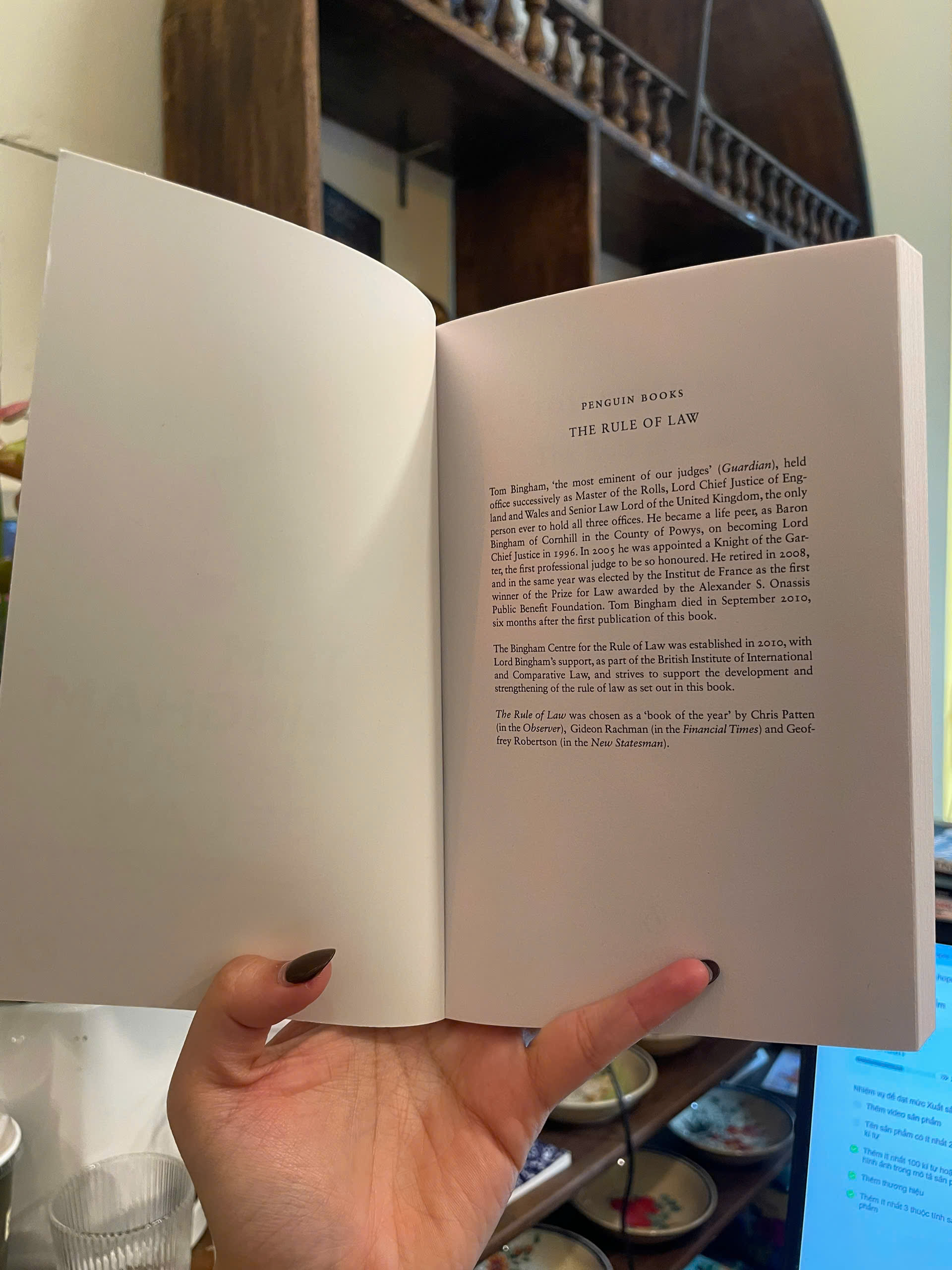 Sách - The Rule Of Law by Tom Bingham - Non Fiction/ Law/ English book - Sách Ngoại Văn