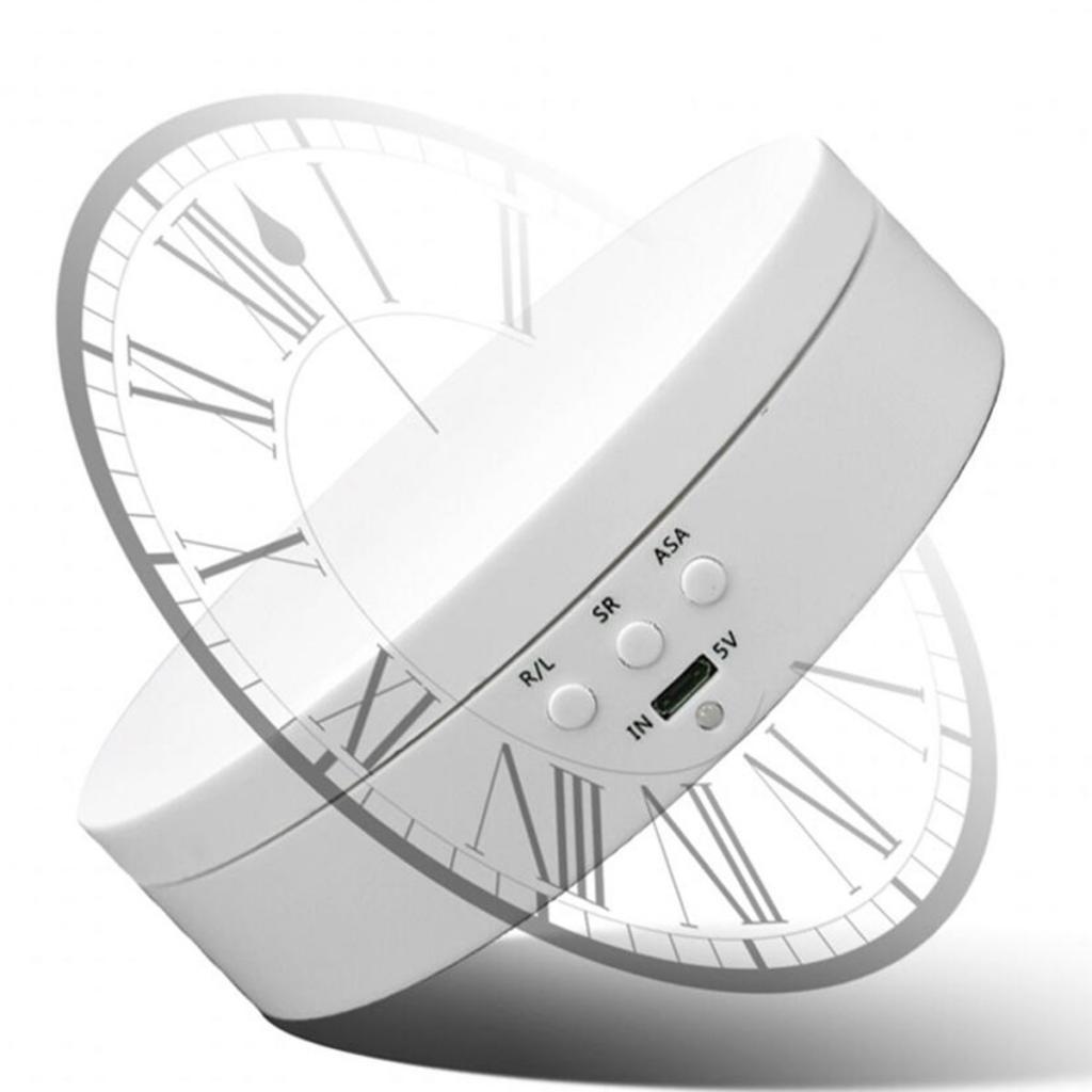 360° Rotating Display Stand Base Rotary Turntable Mirrored Top - Rotating Degree and 3 Speed Adjustable - 3kg Load Bearing