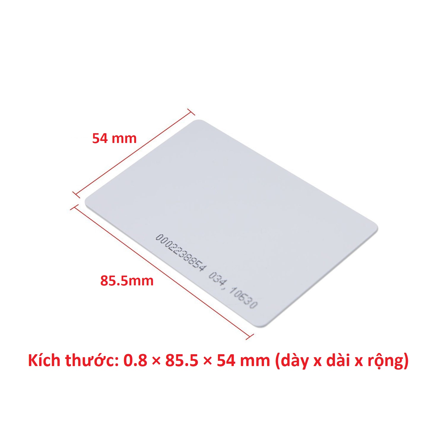 ( Hộp 200 Thẻ ) Thẻ RFID 125Khz, Thẻ RFID Proximity, Thẻ tần số LF, Thẻ Chip EM4100 125Khz