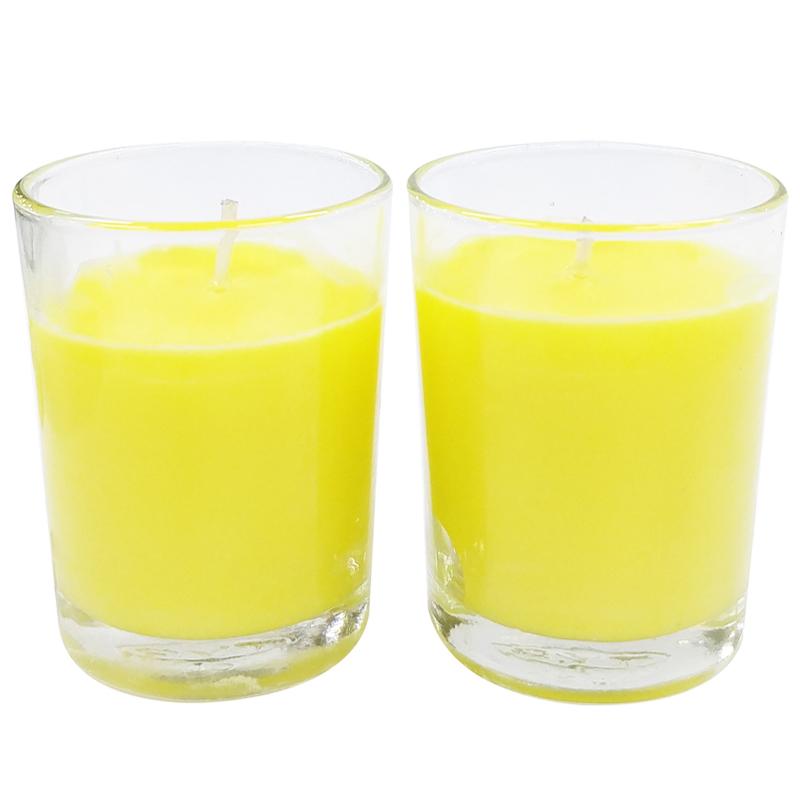 Hộp 2 Nến Ly Không Khói Không Mùi R2D - Màu Vàng (50gr/ Ly)