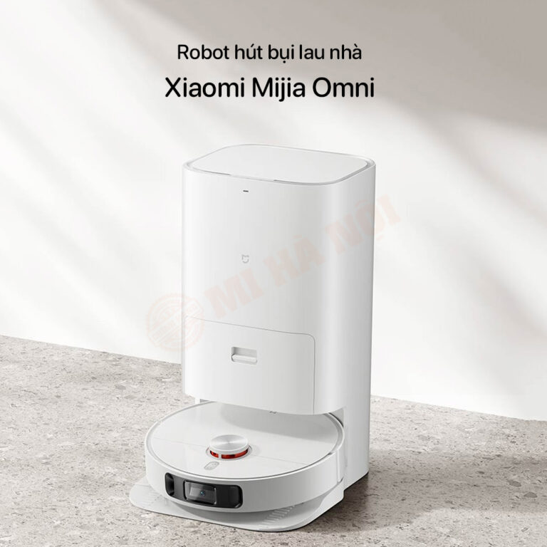 Robot hút bui lau nhà thông minh Xiaomi Mijia Omni tự động đổ rác, tự giặt và sấy khô rẻ lau- Hàng nhập khẩu