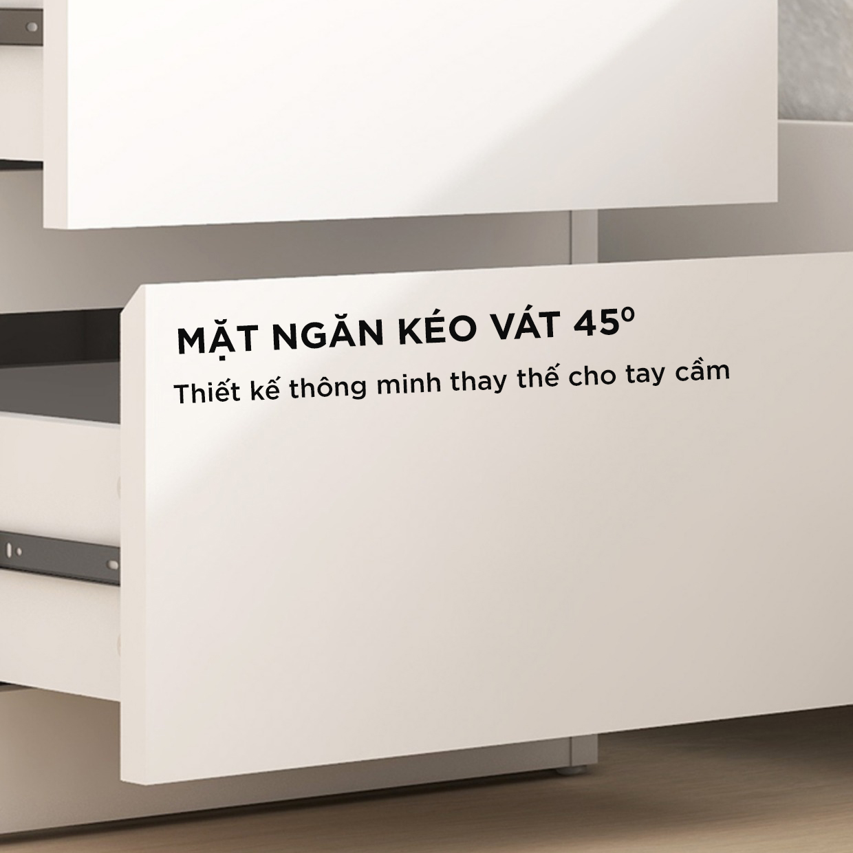 Kệ Tủ Đầu Giường, Táp Đầu Giường Gỗ MDF Cao Cấp, Có Ngăn Kéo