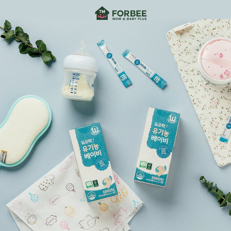 Thực phẩm bảo vệ sức khỏe DUOLAC Organic Baby- Cho trẻ từ 1 THÁNG TUỔI - Men vi sinh màu Xanh Lam