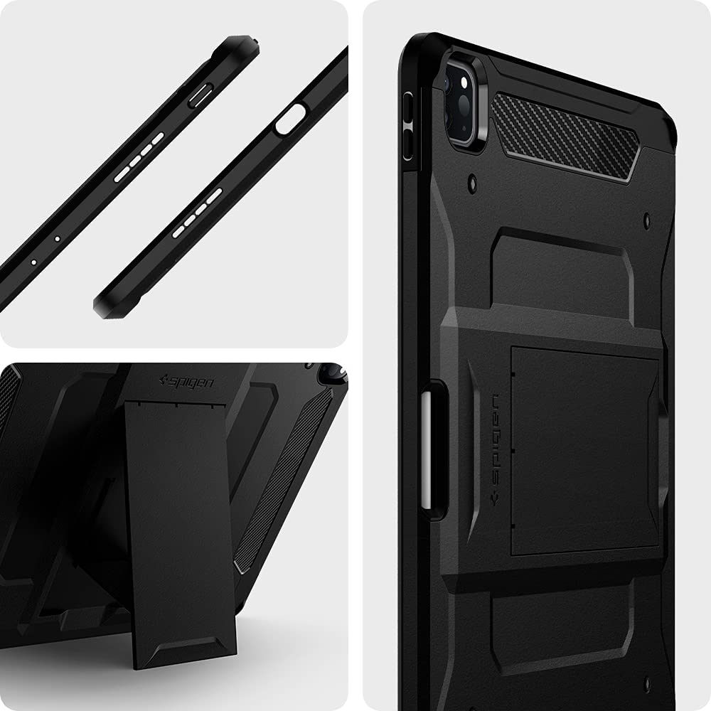 Ốp lưng cho iPad Pro 12.9 inch 2022/2021/2020/2018 Spigen Tough Armor Pro - Hàng Chính Hãng