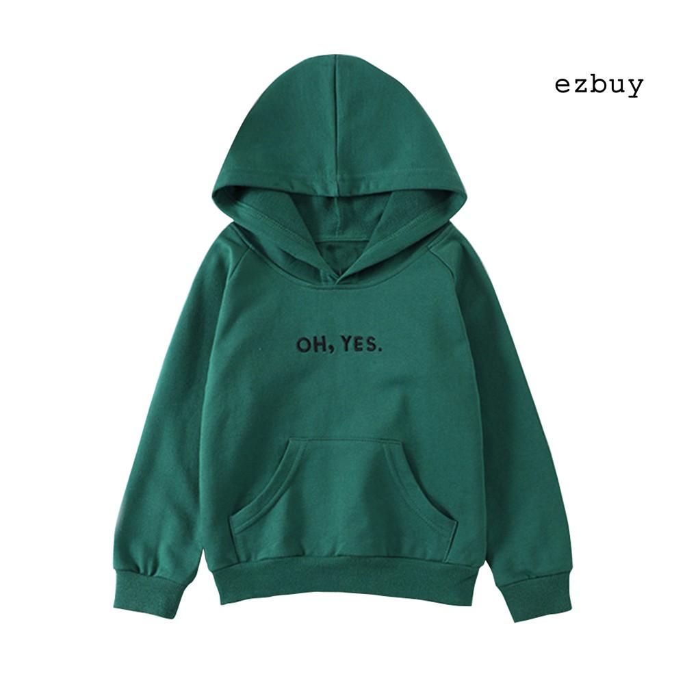 Áo Hoodie Tay Dài In Chữ Cho Bé