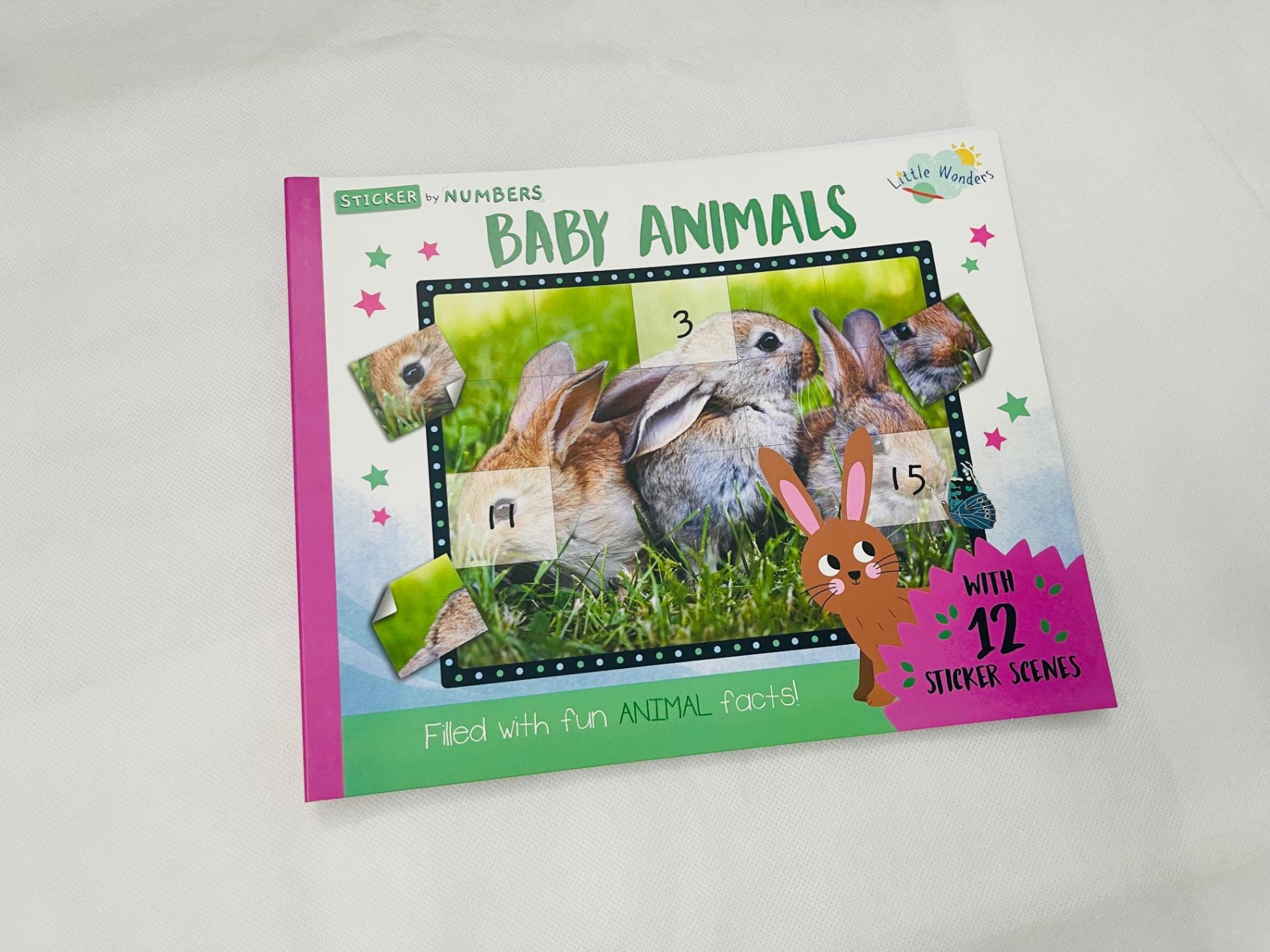 Little Wonders Sticker By Number - Baby Animals